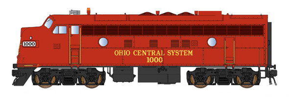 InterMountain 69293-01 - EMD F7A DC Silent Ohio Central Railroad (OHCR) 1000 - N Scale