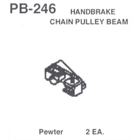 Details West PB-246 - Handbrake Chain Pulley Beam - HO Scale
