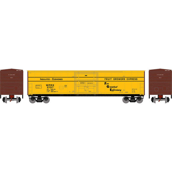 Athearn 71062 - 50' Superior Plug Door Box Car Fruit Growers Express (WPRX) 97017 - HO Scale