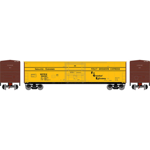 Athearn 71063 - 50' Superior Plug Door Box Car Fruit Growers Express (WPRX) 98090 - HO Scale