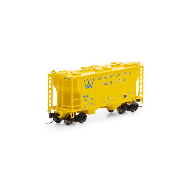 Athearn 17254 - PS-2 2600 Covered Hopper Winchester and Western Railroad (WW) 4004 - N Scale