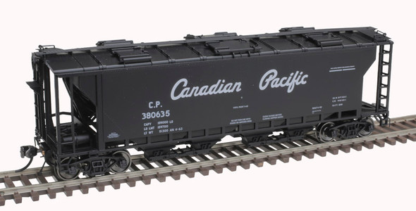 Atlas 20007160 - Slab Side Covered Hopper Canadian Pacific (CP) 380438 script - HO Scale