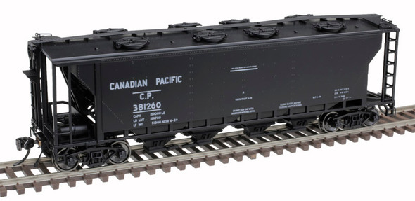 Atlas 20007165 - Slab Side Covered Hopper Canadian Pacific (CP) 381116 - HO Scale