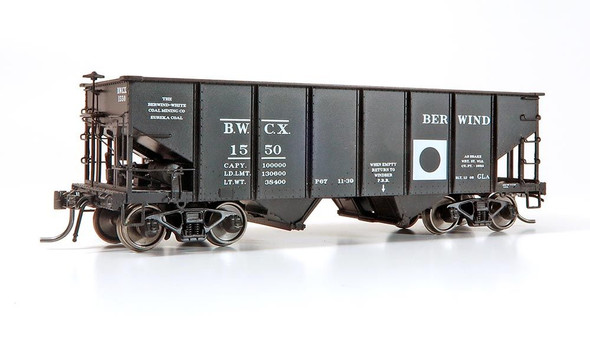 Rapido 148013A-3693 - GLa 2-Bay Hopper Berwind (BWCX) 3693 - HO Scale