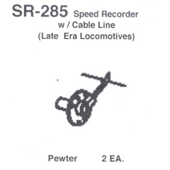 Details West SR-285 - Speed Recorder w/ Cable Line (Late Era Loco) - HO Scale