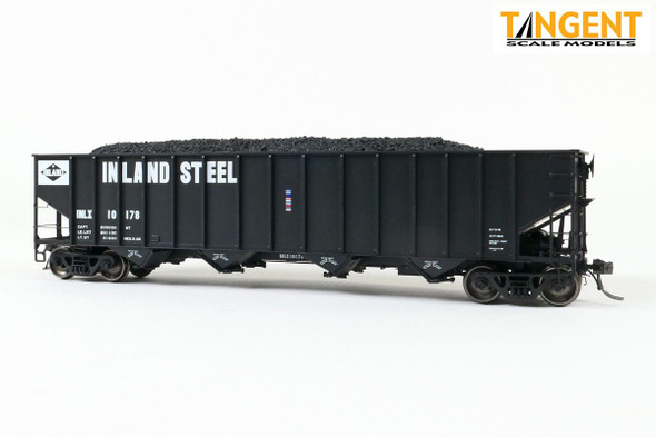 Tangent Scale Models 32111-01 - IC Centralia Shops 3834CuFt Quad Coal Hopper Inland Steel (INLX) 10150 - HO Scale