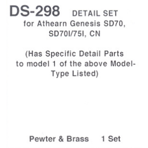 Details West DS-298 - Detail Set for Athearn SD70, SD70I/75I, CN - HO Scale