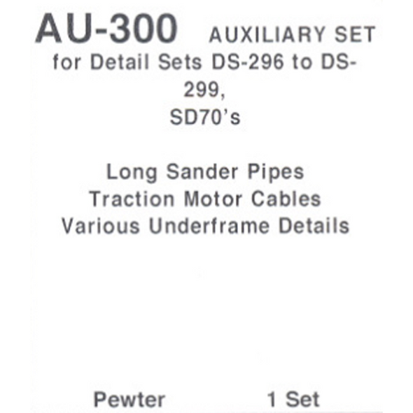 Details West AU-300 - Auxiliary Set for Detail Sets 296 & 299 - HO Scale