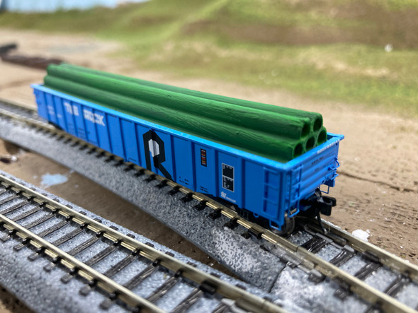 Jackson Railcar H81003 - 50' Gondola Pipe Load (2 pck) - HO Scale