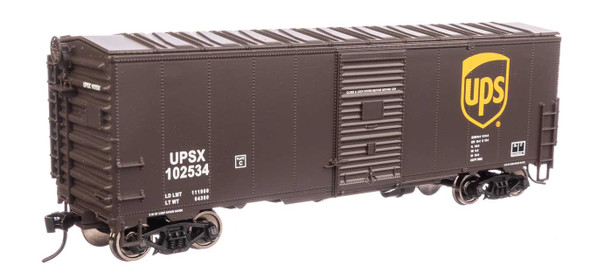 Walthers Mainline 910-1219 - 40' AAR Modernized 1948 Boxcar United Parcel Service (UPS) 102534 - HO Scale