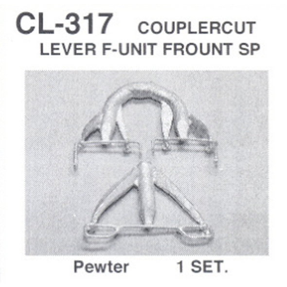 Details West CL-317 - Coupler Cut Lever F-Unit Front SP - HO Scale