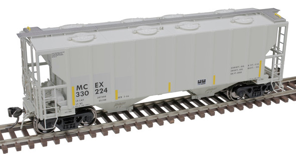Atlas 20007118 - Portec 3000 Covered Hopper Midwest Railcar (MCEX) 330224 - HO Scale