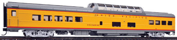 Walthers Proto 920-18050 - 85' ACF Dome Coach Union Pacific (UP) Columbine; Early w/printed name, number decals - HO Scale