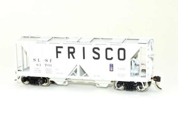 Bowser 43264 - 70 Ton 2-Bay Covered Hopper St Louis - San Francisco (SLSF) 83725 - HO Scale