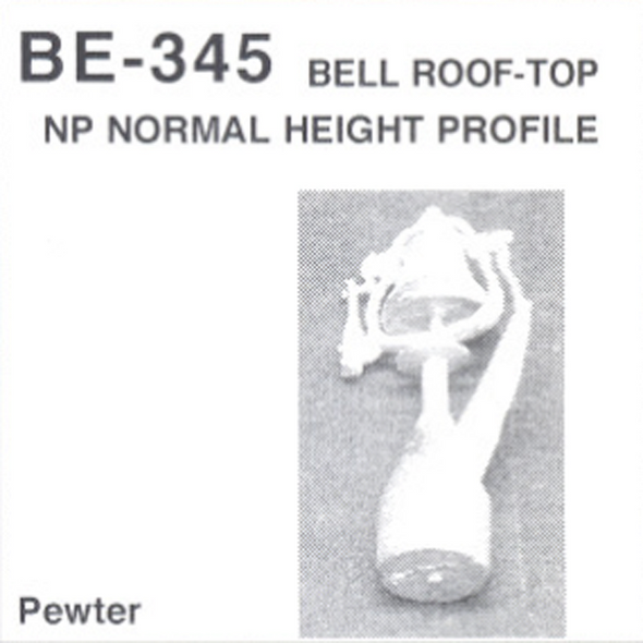 Details West BE-345 - Bell Roof-top NP Normal Height Profile - HO Scale