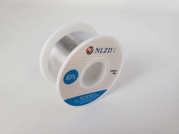 NZLD .8mm 50grams, 63/37 Rosin Core Solder