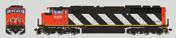 PRE-ORDER: Aurora Miniatures 110004 - GMDD SD50F DC Silent Canadian National (CN) 5458 Stripes - HO Scale