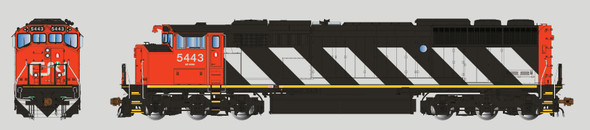 PRE-ORDER: Aurora Miniatures 110503 - GMDD SD50F w/ DCC and Sound Canadian National (CN) 5443 Stripes - HO Scale