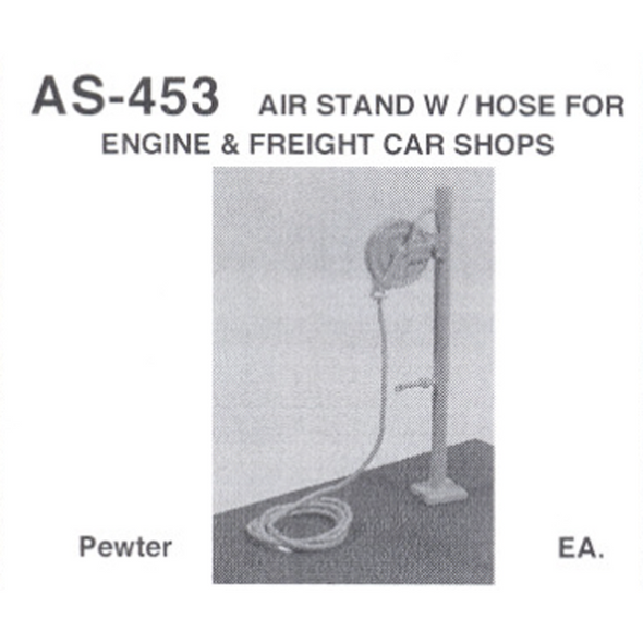 Details West AS-453 - Air Stand w/ Hose for Engine & Freight Car Shops - HO Scale