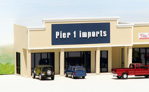 Summit Customcuts ML-005 - Pier 1 Imports Backdrop Building  - HO Scale Kit