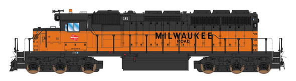 InterMountain 69389(S)-01 - SD40-2 w/ DCC and Sound Milwaukee Road (MILW) 16 - N Scale