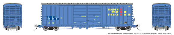 Rapido 170007A-243776 - PC&F B-70-71 Boxcar Southern Pacific (SP) ex Golden West Patch 243776 - HO Scale