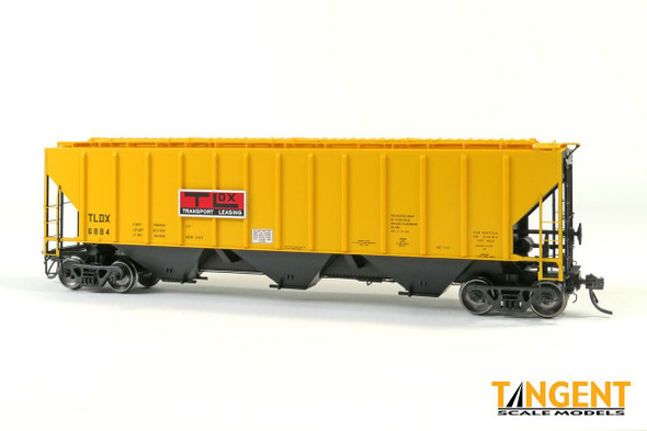 Tangent Scale Models 21041-04 - PS4427 High Side Covered Hopper Transport Leasing (TLDX) 6879 - HO Scale