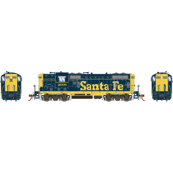 Athearn Genesis 82706 - EMD GP7 w/ DCC and Sound Atchison, Topeka and Santa Fe (ATSF) 2698 - HO Scale