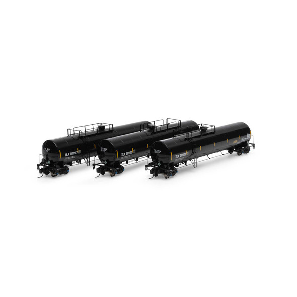 Athearn Genesis N16902 - 33,900-Gallon LPG Tank Car (3) Trinity Industries (TILX) 501147, 501132, 501120 - N Scale