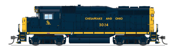 PRE-ORDER: Broadway Limited 9153 - EMD GP30 DC Silent Chesapeake & Ohio (C&O) 3034 - HO Scale