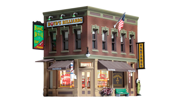 Woodland Scenics BR5024 - Corner Emporium - Built & Ready Landmark Structure  - HO Scale