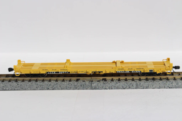 Jacksonville Terminal Co 777007 - Pullman Standard 60' Flat Car Trailer Train (VTTX) 91923 - N Scale