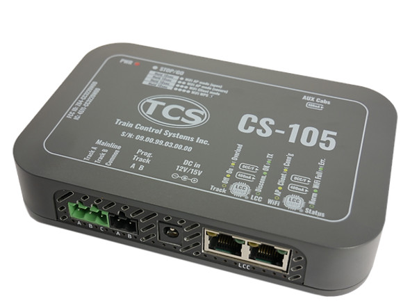 Train Control Systems (TCS) CS-105 - Command Station - 15V  - Multi Scale