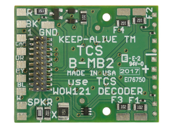 Train Control Systems (TCS) 1545 - B-MB2 - Low Profile Pins (TCS decoders)  - HO Scale