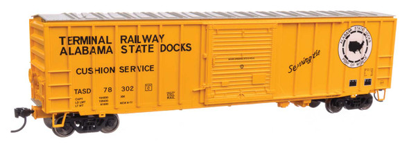 Walthers Mainline 910-1872 - 50' ACF Exterior Post Boxcar Terminal Railway Alabama State Docks (TASD) 78302 - HO Scale