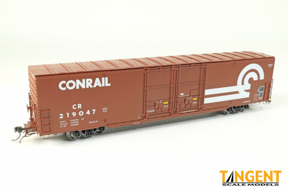 Tangent Scale Models 33011-03 - Greenville 6,000CuFt 60′ Double Door Box Car Conrail (CR) 219055 - HO Scale