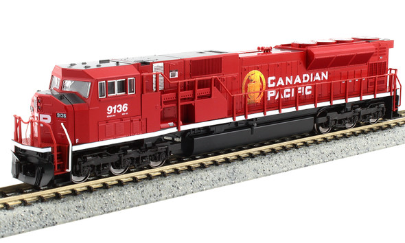 Kato 176-5626 - EMD SD90/43MAC DC Silent Canadian Pacific (CP) 9136 - N Scale