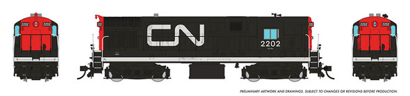 PRE-ORDER: Rapido 44535 - FM H16-44 w/ DCC and Sound Canadian National (CN) 2205 - HO Scale