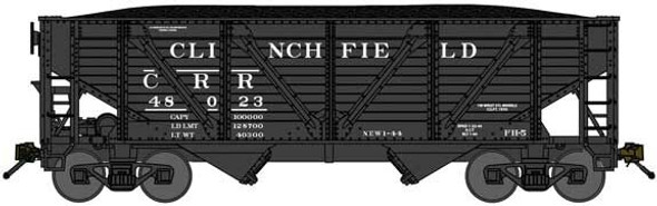 Bluford Shops 63140 - 2-Bay War Emergency Composite Hopper w/ Coal Load Clinchfield (CRR) 48023 - N Scale