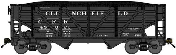 Bluford Shops 63141 - 2-Bay War Emergency Composite Hopper w/ Coal Load Clinchfield (CRR) 48472 - N Scale