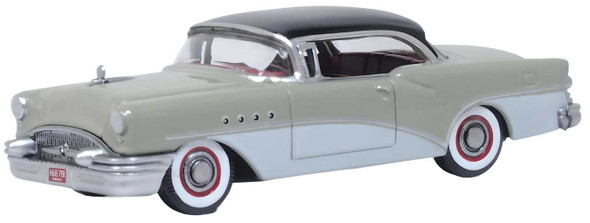 Oxford Diecast 87BC55007 - 1955 Buick Century Carlsbad Black, Windsor Grey, Dover White - HO Scale