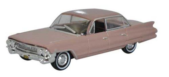 Oxford Diecast 87CSD61001 - 1961 Cadillac Sedan de Ville Topaz - HO Scale