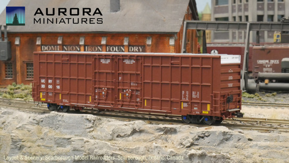 Aurora Miniatures 306055 - 7550 cf 60' Plate F Boxcar Utah Central Railway (UCRY) 300002 - HO Scale