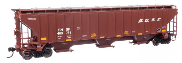 Walthers Mainline 910-49031 - 57' Trinity 4750 3-Bay Covered Hopper BNSF 468071 - HO Scale