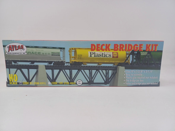 Atlas 591 - Code 83 Deck Truss Bridge  - HO Scale