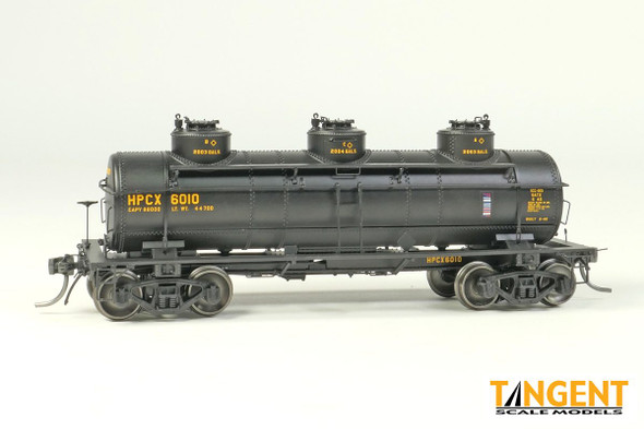 Tangent Scale Models 11526-02 - 6,000 Gallon 3 Dome Tank Car HPCX Hercules Powder Company 6014 - HO Scale