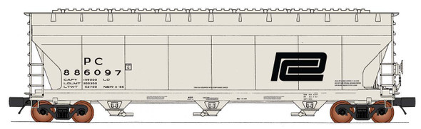 InterMountain 67096-02 - ACF 4650 3 Bay Hopper Penn Central (PC) 886736 - N Scale