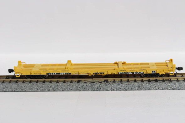 Jacksonville Terminal Co 777008 - Pullman Standard 60' Flat Car Trailer Train (VTTX) 92277 - N Scale