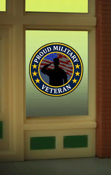 Miller Engineering 9130 - Veterans Window Sign  - Multi Scale