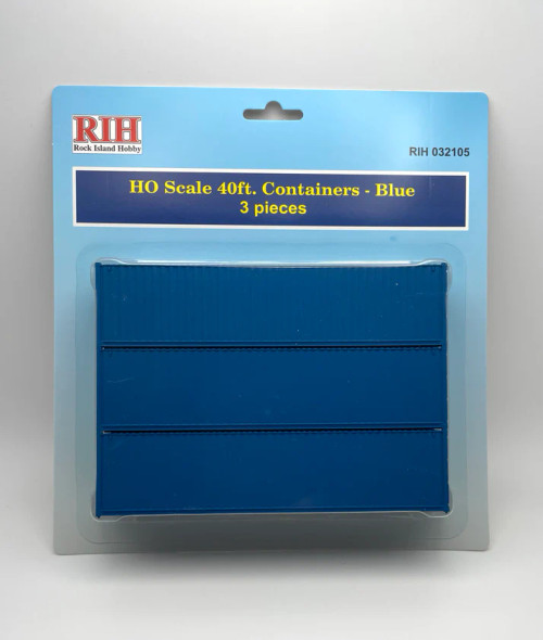 Rock Island Hobby  032105 - 40' Container Dk Blue  - HO Scale